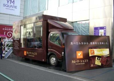 森永製菓株式会社様 イベントトラック製作・運行(2012年11月～12月)